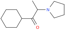 1-cyclohexyl-2-(1-pyrrolidinyl)-1-oxopropane.png