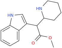 1-(indole-3-yl)-1-carbomethoxy-1-(2-piperidinyl)-methane.png