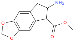 1-carbomethoxy-2-amino-5,6-methylenedioxyindan.png