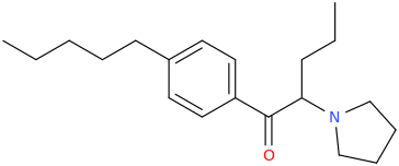 1-(4-pentylphenyl)-1-oxo-2-(1-pyrrolidinyl)pentane.png