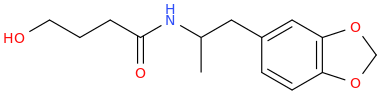 N-(4-hydroxy-1-oxobutyl)-1-(3,4-methylenedioxyphenyl)-2-aminopropane.png