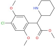 1-carbomethoxy-1-(2-piperidinyl)-1-(2,5-dimethoxy-4-chlorophenyl)methane.png