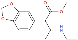 1-(3,4-methylenedioxyphenyl)-1-carbomethoxy-2-ethylaminopropane.png