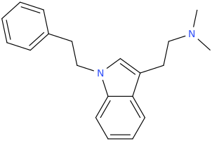 1-(2-phenylethyl)indol-3-yl-2-dimethylaminoethane.png