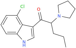 1-(4-chloroindol-3-yl)-1-oxo-2-pyrrolidinylpentane.png