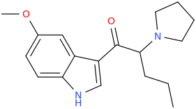 1-(5-methoxyindol-3-yl)-1-oxo-2-pyrrolidinylpentane.png