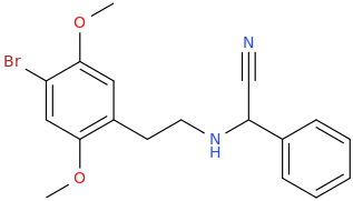 2-%7B%5B2-(4-bromo-2%2C5-dimethoxyphenyl)ethyl%5Damino%7D-2-phenylacetonitrile.png
