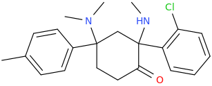 2-methylamino-2-(2-chlorophenyl)-4-(dimethylamino)-4-(4-methylphenyl)cyclohexanone.png