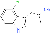4-chloro-3-(2-aminopropyl)indole.png