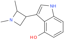 4-methyl-N-methyl-3-(4-hydroxy-Indol-3-yl)azetidine.png