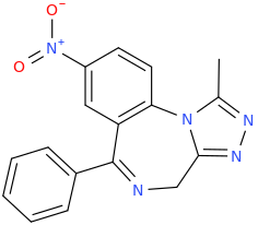 8-nitro-6-phenyl-1-methyl-4H-benzo%5Bf%5D%5B1%2C2%2C4%5Dtriazolo%5B4%2C3-a%5D%5B1%2C4%5Ddiazepine.png