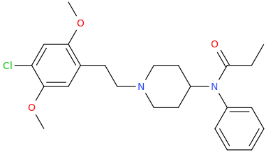 N-(1-(2-(2,5-dimethoxy-4-chlorophenyl)ethyl)-4-piperidinyl)-N-phenylpropanamide.png