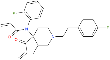 N-(2-fluorophenyl)-N-%7B1-%5B2-(4-fluorophenyl)ethyl%5D-3-methyl-4-(prop-2-enoyl)piperidin-4-yl%7Dprop-2-enamide.png