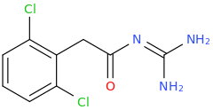 N-(diaminomethylidene)-2-(2%2C6-dichlorophenyl)acetamide.png