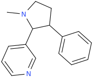 N-methyl-2-(pyridin-3-yl)-3-phenylpyrrolidine.png