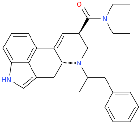 (6aR,9R)-N,N-diethyl-7-(1-methyl2-phenylethyl)-4,6,6a,7,8,9-hexahydroindolo-%5b4,3-fg%5d-quinoline-9-carboxamide.png