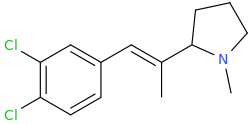 (E)-1-(3,4-dichlorophenyl)-2-(1-methyl-2-pyrrolidinyl)-2-methyl-1-ethene.png