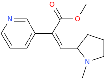(Z)-1-(pyridin-3-yl)-2-(1-methyl-2-pyrrolidinyl)-1-carbomethoxyethene.png