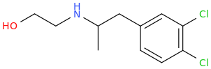  N-(2-hydroxyethyl)-1-(3,4-dichlorophenyl)-2-aminopropane.png