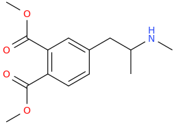 1 -(3,4-dicarbomethoxyphenyl)-2-methylaminopropane.png