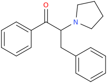 1,3-diphenyl-2-(1-pyrrolidinyl)-1-oxopropane.png