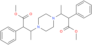 1,4-di-(1-methyl-2-carbomethoxy-2-phenylethyl)-piperazine.png