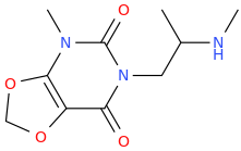 1-(1-methyl-1,3-di-aza-2,4-di-oxo-5,6-methylenedioxy-cyclohex-5-ene-3-yl)-2-methylaminopropane.png