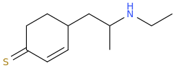 1-(1-thioxocyclohex-2-ene-4yl)-2-ethylaminopropane.png