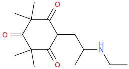 1-(2,4,6-trioxo-3,3,5,5-tetrakismethylcyclohexyl)-2-ethylaminopropane.png