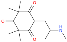 1-(2,4,6-trioxo-3,3,5,5-tetrakismethylcyclohexyl)-2-methylaminopropane.png