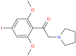 1-(2,6-dimethoxy-4-iodophenyl)-2-(pyrrolidin-1-yl)-ethane-1-one.png