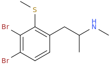 1-(2-(methylthio)-3,4-dibromophenyl)-2-methylamino-propane.png