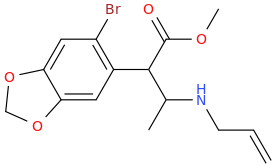 1-(2-bromo-4,5-methylenedioxyphenyl)-2-allylamino-1-carbomethoxypropane.png