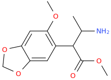 1-(2-methoxy-4,5-methylenedioxyphenyl)-1-carbomethoxy-2-aminopropane.png