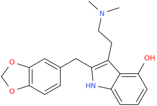 1-(2-piperonyl-4-hydroxyindol-3-yl)-2-dimethylaminoethane.png