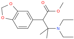 1-(3,4-methylenedioxyphenyl)-1-carbomethoxy-2-methyl-2-(diethylamino)propane.png