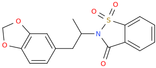 1-(3,4-methylenedioxyphenyl)-2-(1,1,3-trioxo-1-thia-2-azaindan-2-yl)propane.png