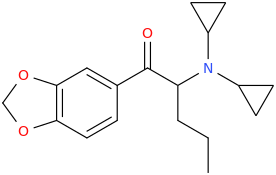 1-(3,4-methylenedioxyphenyl)1-oxo-2-dicyclopropylaminopentane.png