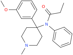 1-(3-methoxyphenyl)-1-(N-(1-oxopropyl)-N-phenylamino)-4-methyl-4-azacyclohexane.png