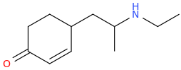 1-(4-oxocyclohex-2-ene-1-yl)-2-(ethylamino)propane.png