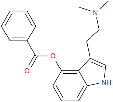 1-(4-phenylcarbonyloxyindol-3-yl)-2-dimethylaminoethane.png