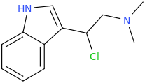 1-(indole-3-yl)-1-chloro-2-dimethylaminoethane.png