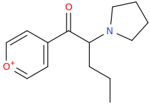 1-(pyrylium-4-yl)-1-oxo-2-(1-pyrrolidinyl)pentane.png