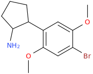 1-amino-2-(2,5-dimethoxy-4-bromophenyl)-cyclopentane.png