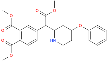 1-carbomethoxy-1-((4-phenoxy)piperidin-2-yl)-1-(3,4-dicarbomethoxyphenyl)methane.png