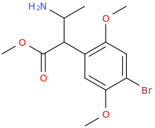 1-carbomethoxy-1-(4-bromo-2,5-dimethoxyphenyl)-2-aminopropane.png