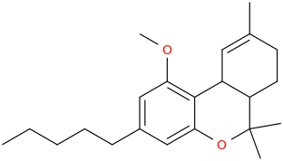 1-methoxy-6,6,9-trimethyl-3-pentyl-6a,7,8,10a-tetrahydro-6H-benzo[c]chromene.png