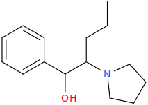 1-phenyl-1-hydroxy-2-(1-pyrrolidinyl)-pentane.png