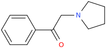 1-phenyl-1-oxo-2-(1-pyrrolidinyl)-ethane.png