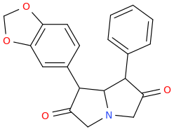 1-phenyl-7-(3,4-methylenedioxyphenyl)-2,6-di-oxopyrrolizidine.png